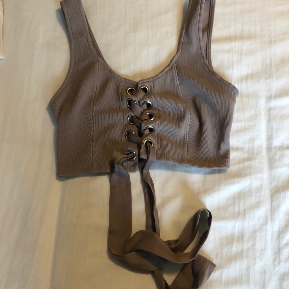 Tie up crop top